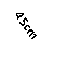 Caixa de texto: 45cm